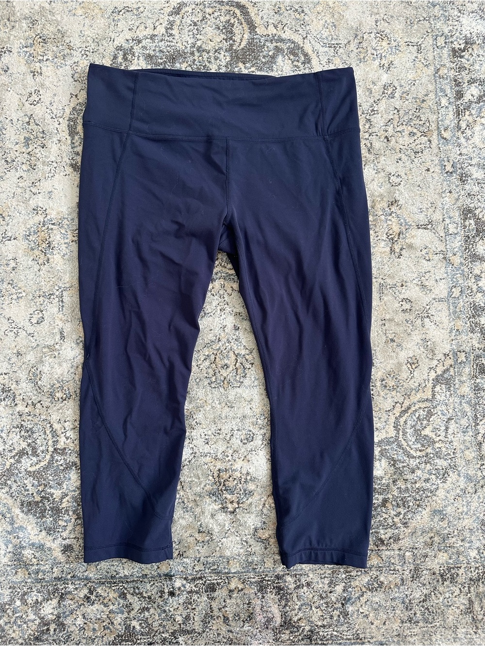 Athleta Navy Capri Leggings XLT